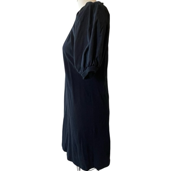 ❤️ Anthropologie x Maeve ‘Annika’ Black Puff Sleeve Sheath Dress - Picture 7 of 12